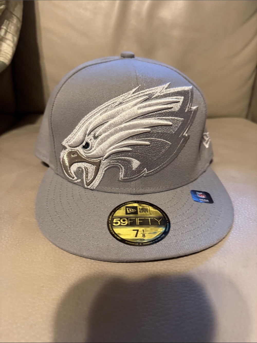 New Era Gray Philadelphia Eagles Fitted Hat